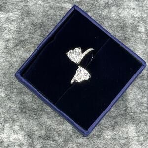 Swarovski Dbl Heart Ring NWT